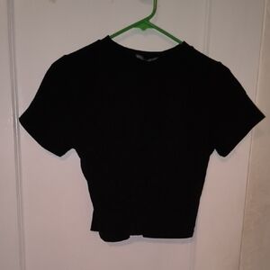 Lulu's | Classic Black Crop Top